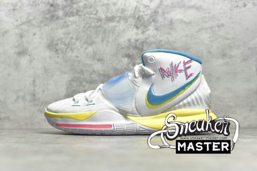 NIKE KYRIE 6 EP NEON GRAFFITI WHITE/OPTI YELLOW-DIGITAL PINK-BLUE FURY BQ4631-101