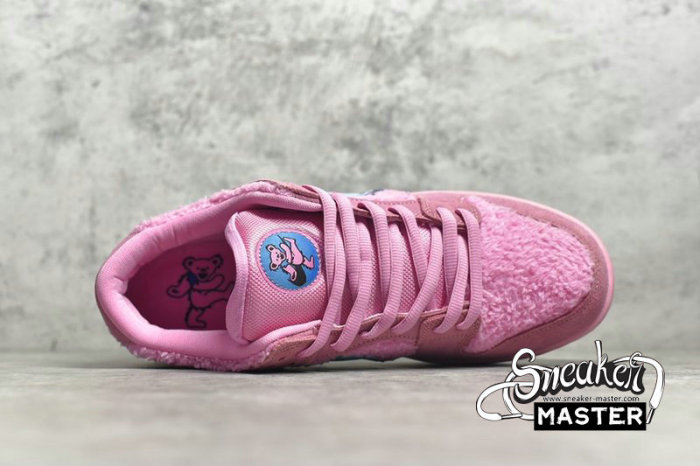 NIKE SB DUNK LOW X GRATEFUL DEAD PINK BEAR PINK/BLUE/FURY CJ5378-600