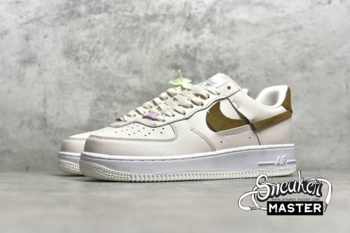 NIKE AIR FORCE 1 LOW VANDALIZED LIGHT OREWOOD BROWN/OLIVE GREY/LIGHT ARCTIC PINK DC1425-100