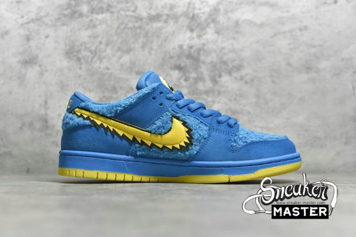NIKE SB DUNK LOW X GRATEFUL DEAD BULE BEAR SKY BLUE/YELLOW CJ5378-400