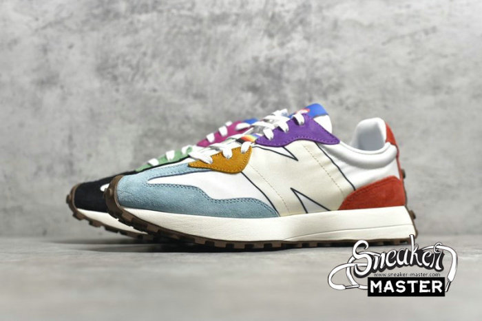 NEW BALANCE 327 RUNNING SHOES PRIDE COLLECTION WHITE/MULTI-COLOR MS327PRD