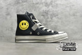 CONVERSE CHUCK TAYLOR 70S ALL-STAR HIGH X SMILEY BLACK/WHITE/YELLOW 169086C