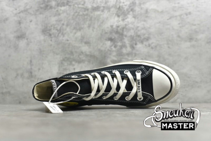 CONVERSE CHUCK TAYLOR 70S ALL-STAR HIGH X SMILEY BLACK/WHITE/YELLOW 169086C