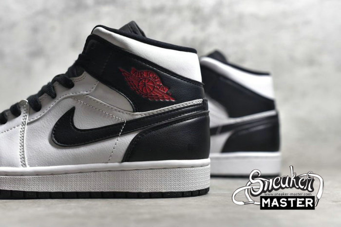NIKE AIR JORDAN 1 MID WHITE/BLACK/RED BQ6472-101