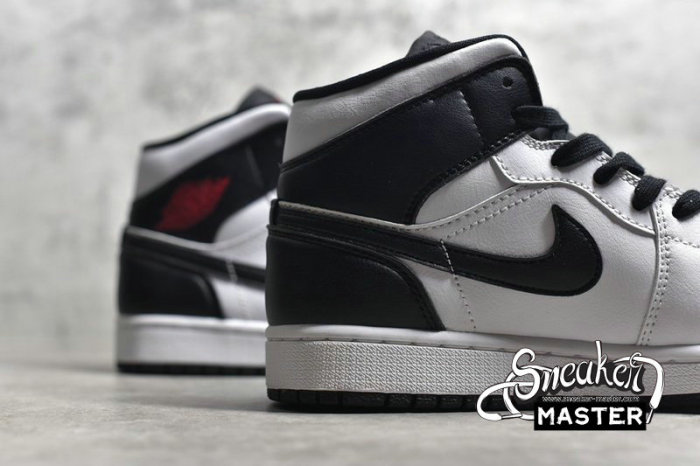 NIKE AIR JORDAN 1 MID WHITE/BLACK/RED BQ6472-101