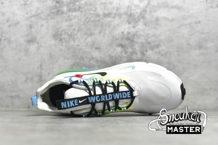 NIKE AIR MAX 270 REACT WORLDWIDE PACK WHITE/BLUE FURY/VOLT/BLACK CK6457-100