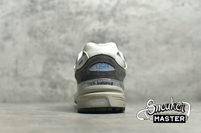 NEW BALANCE 992 MADE IN USA X KITH STEEL BLUE BLACK/LIGHT GREY/STEEL BLUE-WHITE M992KT
