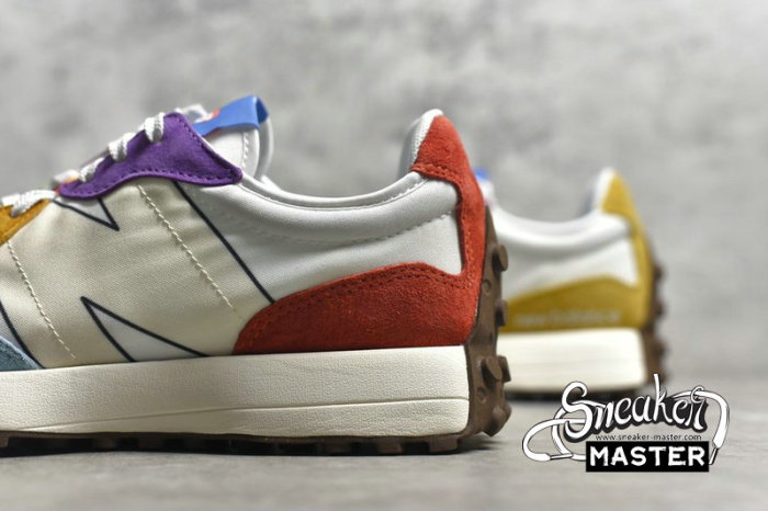 NEW BALANCE 327 RUNNING SHOES PRIDE COLLECTION WHITE/MULTI-COLOR MS327PRD