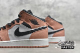 NIKE AIR JORDAN 1 MID GS PINK QUARTZ PINK QUARTZ/DARK SMOKE GREY/WHITE 555112-603