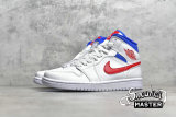 NIKE AIR JORDAN 1 MID USA WHITE/UNIVERSITY RED/GAME ROYAL BQ6472-164