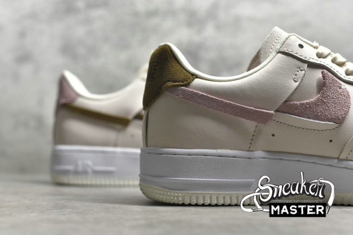 NIKE AIR FORCE 1 LOW VANDALIZED LIGHT OREWOOD BROWN/OLIVE GREY/LIGHT ARCTIC PINK DC1425-100