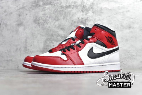 NIKE AIR JORDAN 1 MID CHICAGO WHITE/GYM RED/BLACK 554724-173