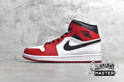 NIKE AIR JORDAN 1 MID CHICAGO WHITE/GYM RED/BLACK 554724-173