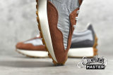 NEW BALANCE 327 RUNNING SHOES RUST BROWN BROWN/GREY/WHITE MS327JC1