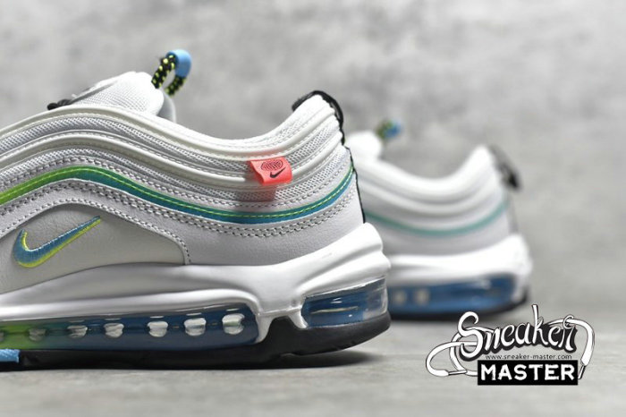 NIKE AIR MAX 97 WORLDWIDE PACK WHITE/BLUE FURY/BLACK/VOLT CZ5607-100