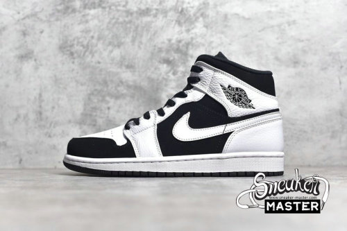 NIKE AIR JORDAN 1 RETRO MID TUXEDO BLACK/BLACK/WHITE 554724-113