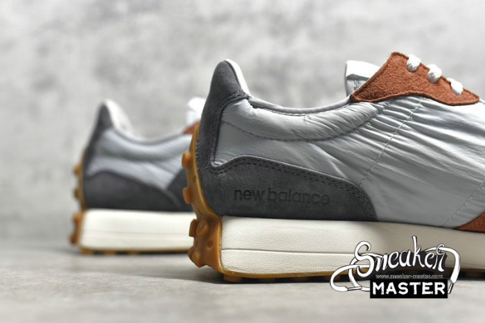 NEW BALANCE 327 RUNNING SHOES RUST BROWN BROWN/GREY/WHITE MS327JC1