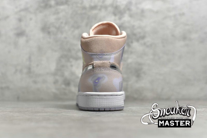 NIKE AIR JORDAN 1 MID SE P(HER)SPECTIVE WASHED CORAL/CHROME/LIGHT WHISTLE CW6008-600