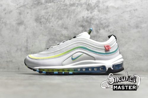 NIKE AIR MAX 97 WORLDWIDE PACK WHITE/BLUE FURY/BLACK/VOLT CZ5607-100