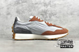 NEW BALANCE 327 RUNNING SHOES RUST BROWN BROWN/GREY/WHITE MS327JC1