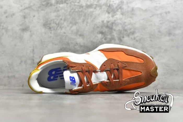 NEW BALANCE 327 RUNNING SHOES VARSITY ORANGE VARSITY ORANGE/ASPEN GOLD MS327CLA