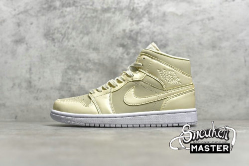 NIKE AIR JORDAN 1 MID LEMON YELLOW GOOSE FEATHER YELLOW/LEMON YELLOW-WHITE CK6587-200