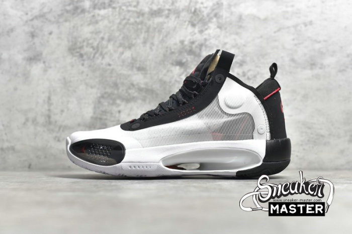 NIKE AIR JORDAN 34 PF BRED WHITE/UNIVERSITY RED/BLACK BQ3381-100