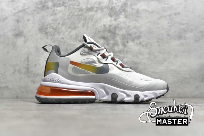 NIKE AIR MAX 270 REACT GRADIENT SUMMIT WHITE/BUST GREY/SMOKE GREY/METALLIC GOLD CD6615-100