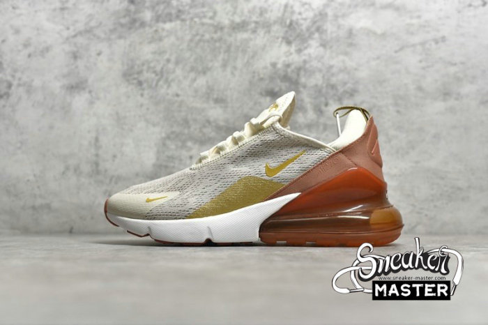 NIKE AIR MAX 270 LIGHT CREAM LIGHT CREAM/METALLIC GOLD-TERRA BLUSH AH6789-203