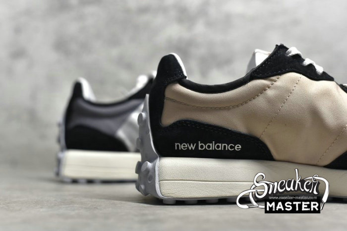 NEW BALANCE 327 RUNNING SHOES BLACK/WHITE/LIGHT GREY WS327CPA