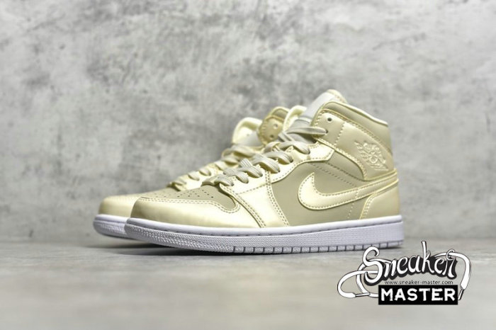 NIKE AIR JORDAN 1 MID LEMON YELLOW GOOSE FEATHER YELLOW/LEMON YELLOW-WHITE CK6587-200