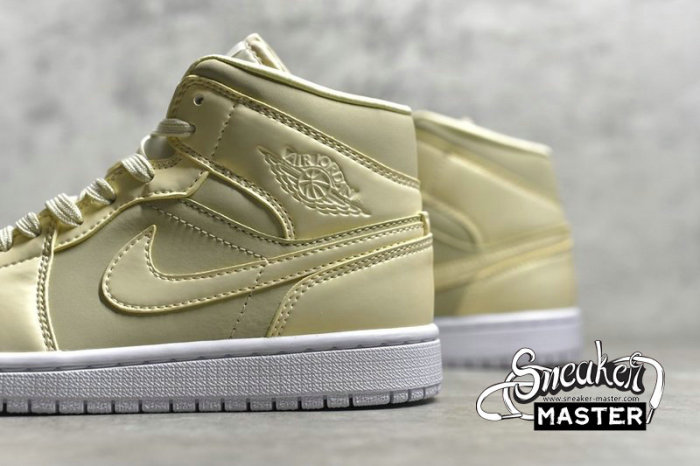 NIKE AIR JORDAN 1 MID LEMON YELLOW GOOSE FEATHER YELLOW/LEMON YELLOW-WHITE CK6587-200