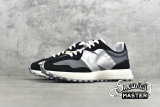 NEW BALANCE 327 RUNNING SHOES BLACK/WHITE/LIGHT GREY WS327CPA