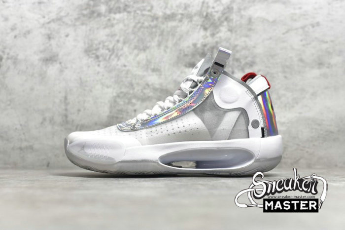NIKE AIR JORDAN 34 GS UNITE WHITE/METALLIC SILVER BQ3384-101