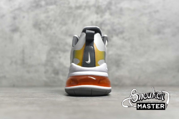 NIKE AIR MAX 270 REACT GRADIENT SUMMIT WHITE/BUST GREY/SMOKE GREY/METALLIC GOLD CD6615-100