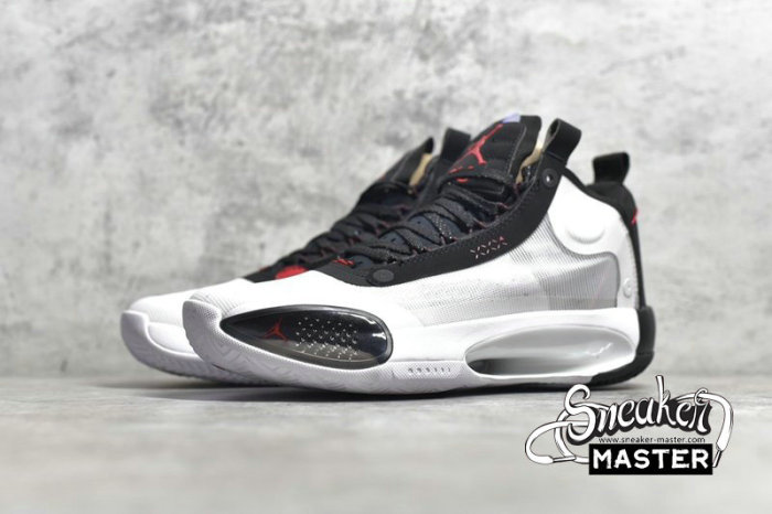 NIKE AIR JORDAN 34 PF BRED WHITE/UNIVERSITY RED/BLACK BQ3381-100