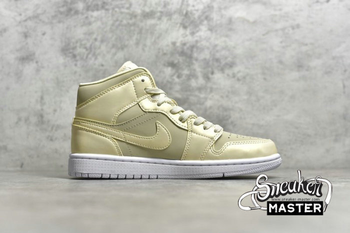 NIKE AIR JORDAN 1 MID LEMON YELLOW GOOSE FEATHER YELLOW/LEMON YELLOW-WHITE CK6587-200