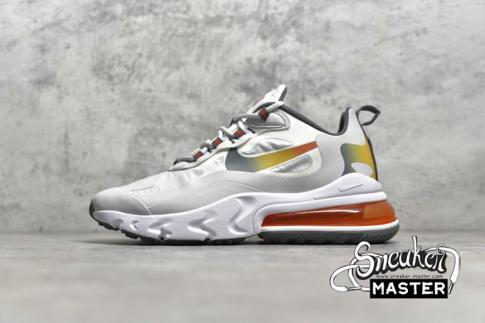 NIKE AIR MAX 270 REACT GRADIENT SUMMIT WHITE/BUST GREY/SMOKE GREY/METALLIC GOLD CD6615-100