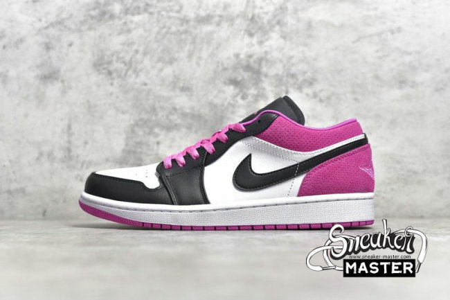NIKE AIR JORDAN 1 LOW SE FUCHSIA BLACK/ACTIVE FUCHSIA-WHITE CK3022-005