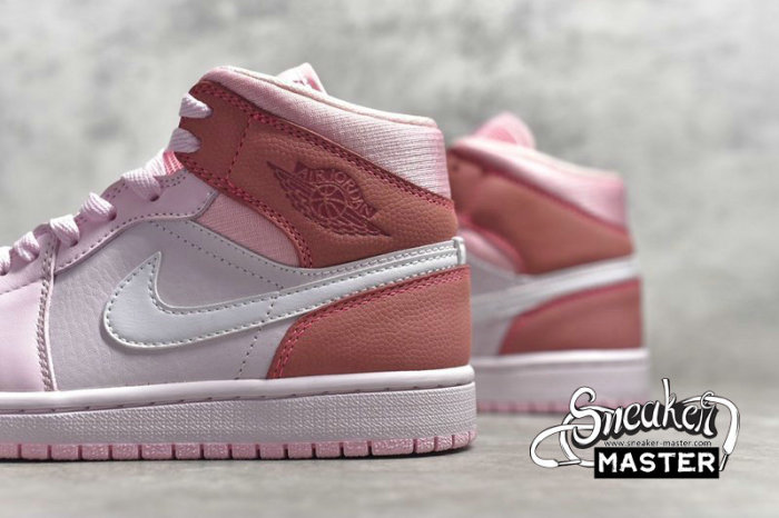 NIKE AIR JORDAN 1 MID DIGITAL PINK/WHITE/PINK FOAM/SAIL CW5379-600