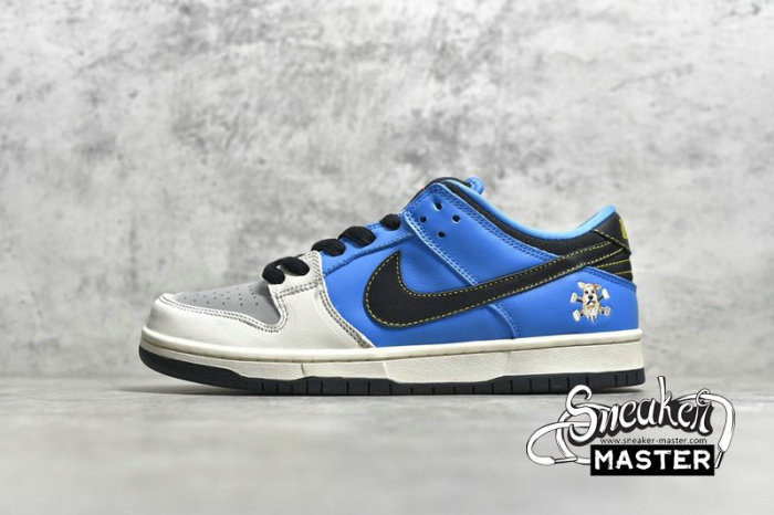 NIKE DUNK LOW PRO SB QS X INSTANT SKATEBOARDS BLUE HERO/PALE IVORY/BLACK CZ5128-400