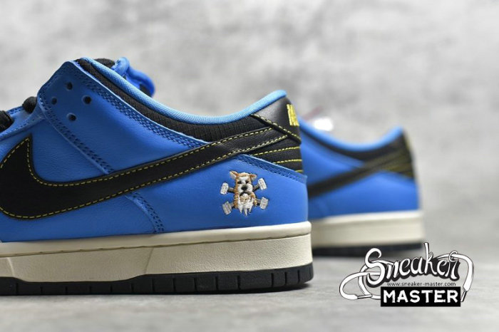 NIKE DUNK LOW PRO SB QS X INSTANT SKATEBOARDS BLUE HERO/PALE IVORY/BLACK CZ5128-400