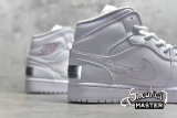 NIKE AIR JORDAN 1 MID SE EURO TOUR WHITE/WHITE/GYM RED/WHITE CW7589-100