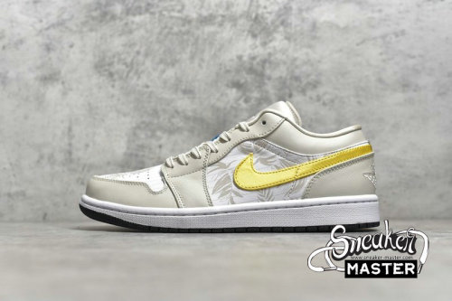 NIKE AIR JORDAN 1 LOW OREWOOD BROWN LIGHT OREWOOD BROWN/AMARILLO/WHITE/LASER BLUE CK3022-107