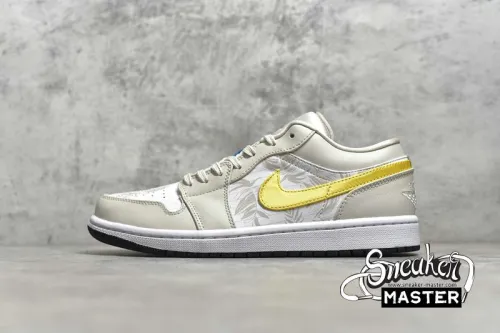 NIKE AIR JORDAN 1 LOW OREWOOD BROWN LIGHT OREWOOD BROWN/AMARILLO/WHITE/LASER BLUE CK3022-107