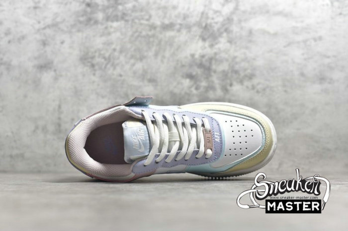 NIKE AIR FORCE 1 SHADOW PASTEL SUMMIT WHITE/GLACIER BLUE/FOSSIL/GHOST CI0919-106