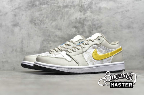 NIKE AIR JORDAN 1 LOW OREWOOD BROWN LIGHT OREWOOD BROWN/AMARILLO/WHITE/LASER BLUE CK3022-107