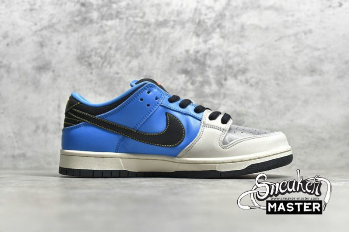 NIKE DUNK LOW PRO SB QS X INSTANT SKATEBOARDS BLUE HERO/PALE IVORY/BLACK CZ5128-400