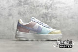 NIKE AIR FORCE 1 SHADOW PASTEL SUMMIT WHITE/GLACIER BLUE/FOSSIL/GHOST CI0919-106