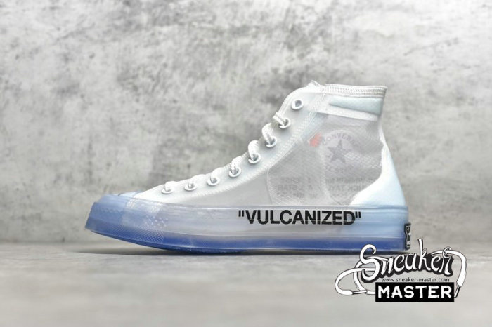 CONVERSE CHUCK TAYLOR ALL-STAR 70S HIGH X OFF-WHITE THE TEN CLEAR/WHITE/BLUE 162204C